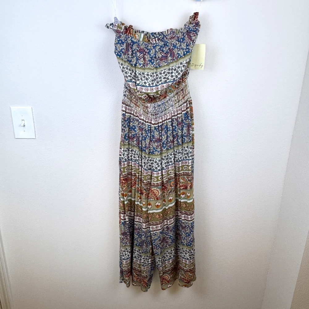 SIGNIFY Boho Strapless Sleeveless Tube Top NWT Jumpsuit / Size Small